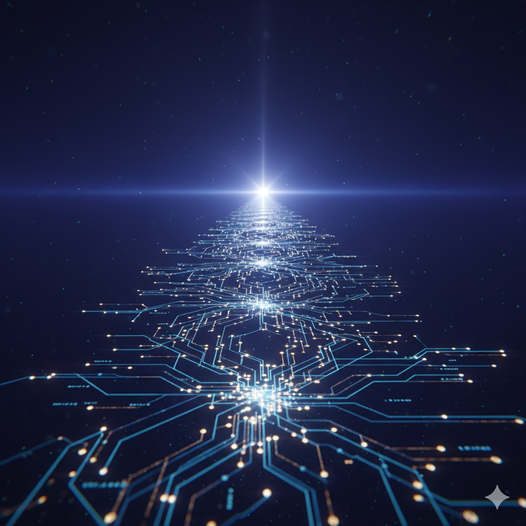 AI-driven data path leading recruiters to the right companies and hiring managers by Future Tech Solutions.